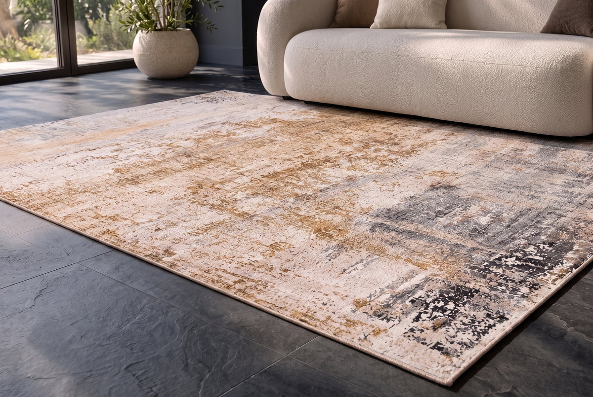 Teppich DESERT PATINA 240x160cm Patina-inspiriertes Muster sand greige taupe