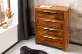 Dresser PURE 100cm sheesham wood brown stone finish