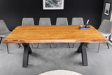 Dining table MAMMUT 200cm table top 50 mm acacia wood X-legs