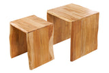 Side table MAMMUT 55cm  Set of 2 acacia wood natural