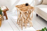 Side table DRIFTWOOD 60cm teak wood natural