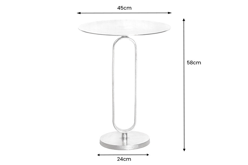 Side table ELEGANCE 60cm silver