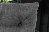 Barhocker BIG GEORGE mit Armlehnen Flachgewebe Samt anthrazit drehbar