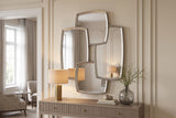 Wandspiegel QUADRA 90cm silber