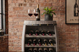 Wine shelf BODEGA 80cm for 23 bottles fir wood natural