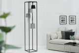 Floor lamp LEVELS 180cm 5 linen shades black grey