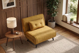 Sleeping chair SMART MULTIFUNCTION 100cm velvet mustard yellow