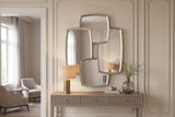 Wandspiegel QUADRA 90cm silber