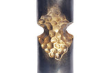 Vase PRECIOUS 40cm hammer stroke effect black gold