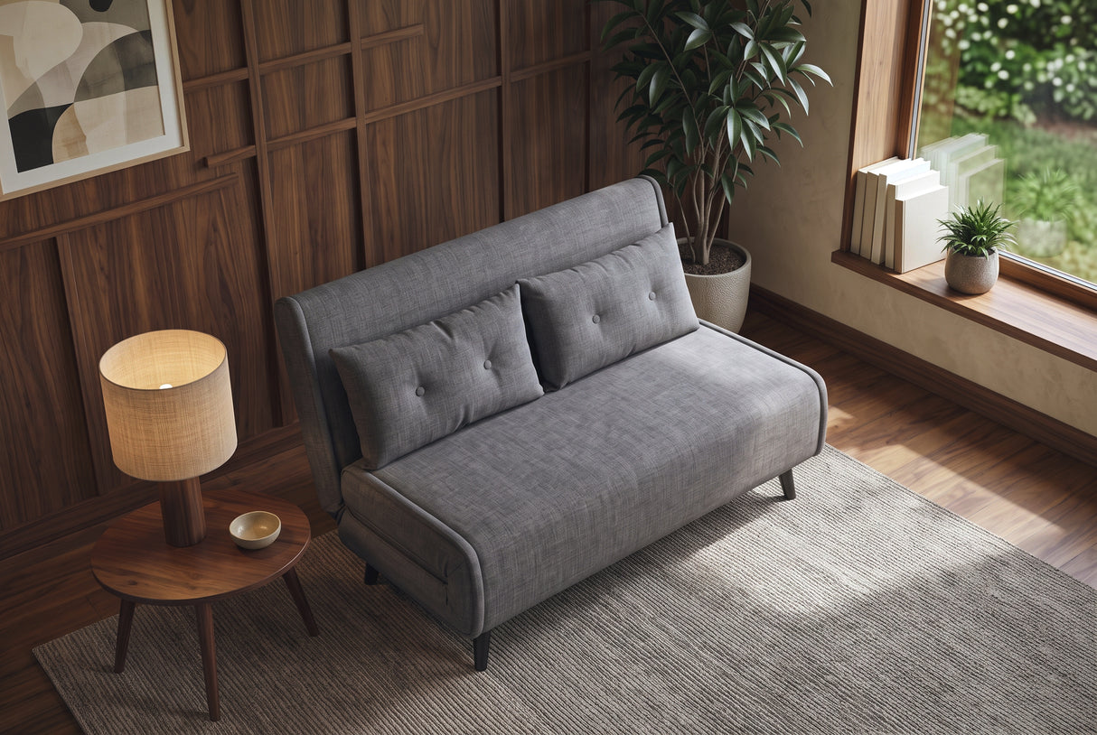 Sleeping chair SMART MULTIFUNCTION 140cm velvet grey