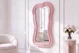Wall mirror ALICE II 100cm pink