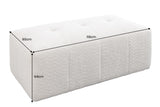 Sofa ROYAL 120cm Federkern Bouclé Champagnerbeige