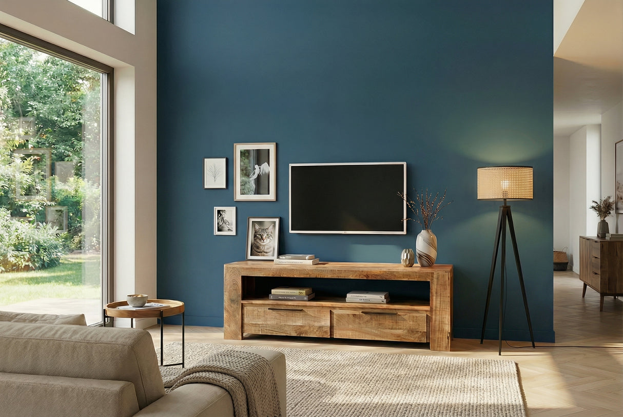 TV-Board IRON CRAFT 130cm Mango Natur Industrial Style