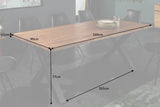 Dining table MAMMUT 160cm X-legs 35mm massive acacia wood