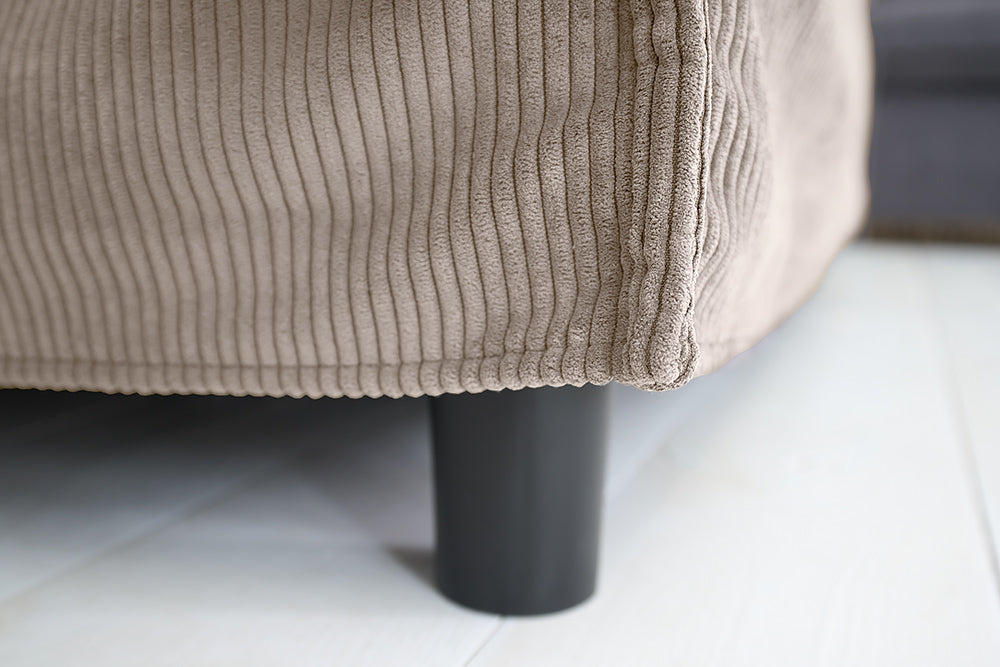 Stool HEAVEN 100cm removable cover cord greige