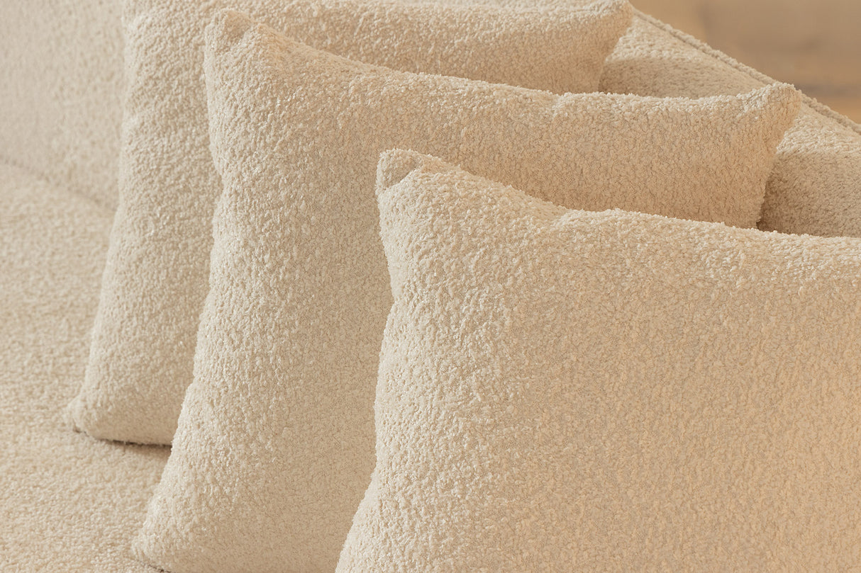Canapé ATELIER L 330cm 3 places XXL bouclé beige