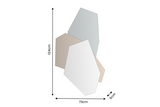 Wandspiegel GEOMETRIC II 125 cm mehrfarbig