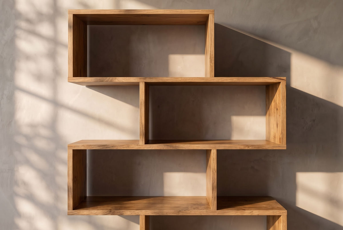 Shelf MAKASSAR XL 150cm mango wood brown honey finish