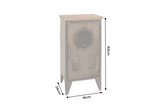 Cabinet NAUTILUS 80cm pine wood metal vintage brown