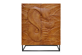 Highboard SNAKE 120cm brown mango wood