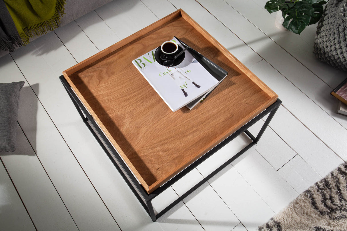Couchtisch ELEMENTS 60cm mit Tablett Eiche natur