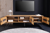 TV-Lowboard LIVING EDGE 160cm oak wood w/ black legs
