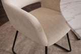 Chair MUSTANG with armrests cord beige