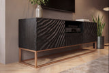 TV-Lowboard SCORPION 160cm 3D mango schwarz