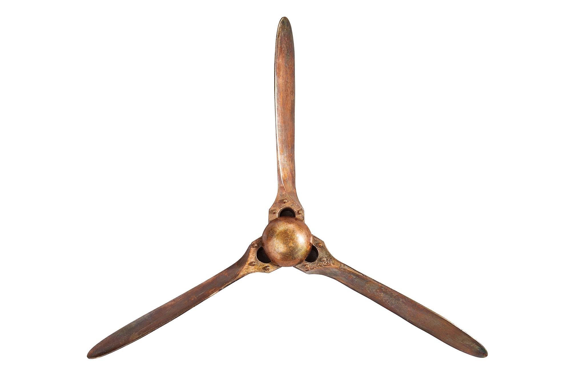 Nástěnná dekorace vrtule SCREW 97 cm – měděná