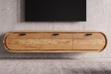 TV-Board ORGANIC 160cm hanging acacia wood natural
