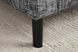 Ecksofa STOCKHOLM 220cm 3-Sitzer Federkern Strukturstoff grau