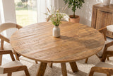 Esstisch ART WOOD Ø 140cm rund Mangoholz naturbraun