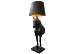 Stehlampe BLACK BEAUTY 130cm schwarzes Pferd