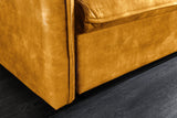 Sofa bed APARTMENT 215cm 3-seater velvet mustard yellow
