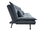 Sofa bed JAZZ 195cm 3-seater textured fabric grey
