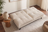 Sofa bed COCOONING 190cm 3-seater cord beige