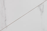 Esstisch ATLAS 160-200cm ausziehbar Marmoroptik weiß Keramik Hartglas