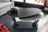 Coffee table MOVEMENT 95-160cm ceramic black and grey