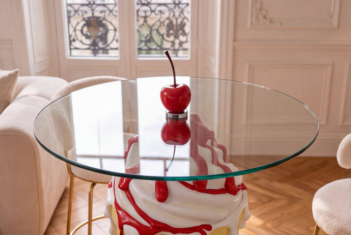 Bistrotisch SWEET SOCIETY Soft Pop 90cm pastellgelb weiß