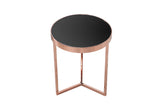 Side table ART DECO 50cm copper black