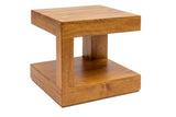 Couchtisch GIANT 45 cm mit Stauraum Mangoholz honigfarben braun