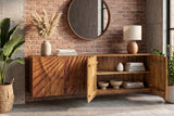 Sideboard SCORPION 180cm 3D hanging mango wood brown