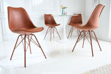 Chair SCANDINAVIA MASTERPIECE artificial leather brown