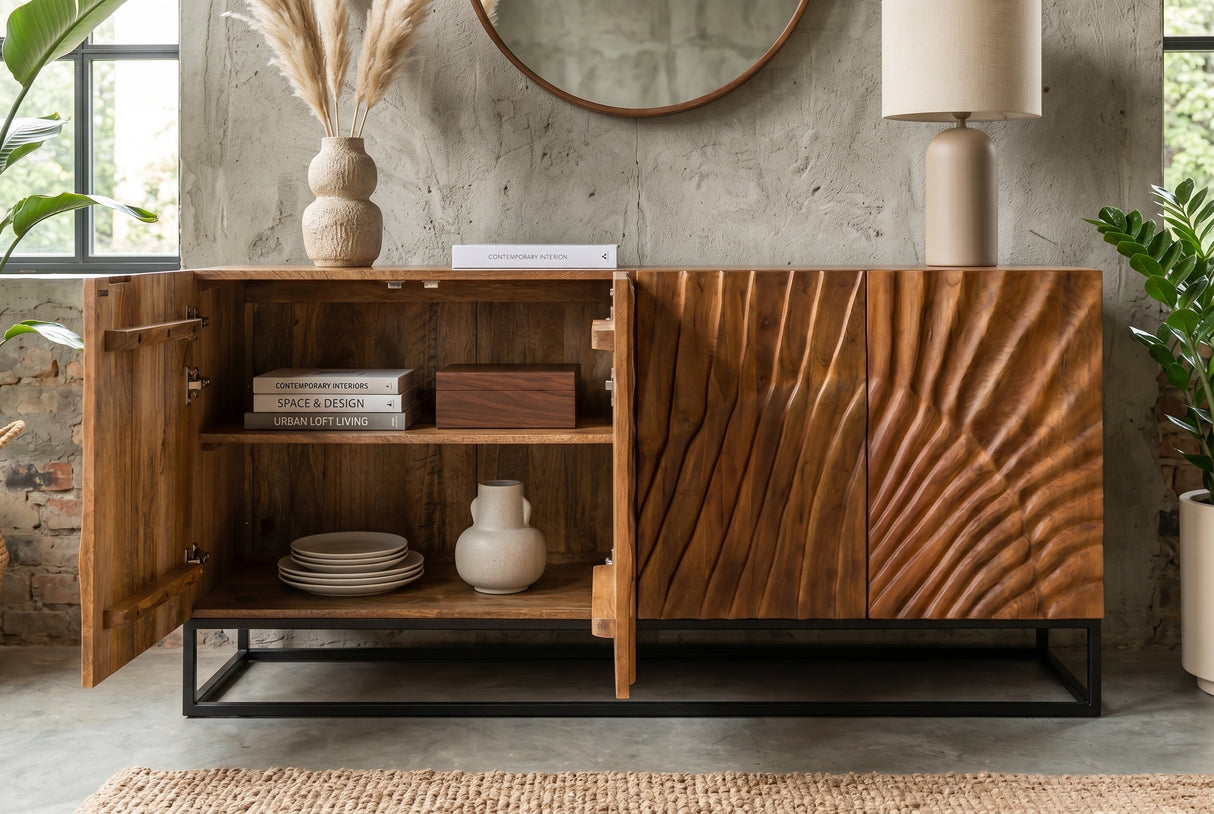 Sideboard SCORPION 180cm 3D mangobraun