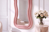 Wall mirror ALICE II 100cm pink