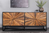 Sideboard BARRACUDA 180cm mango wood and brown teak wood