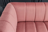 Sofa NOBLESSE 225cm 3-seater velvet dusky pink