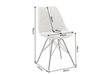 Chair SCANDINAVIA MEISTERSTÜCK leopard pattern beige grey