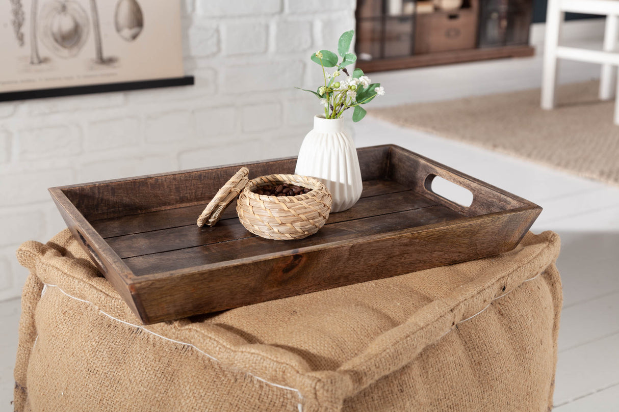 Wood tray 44cm mango brown