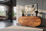 Sideboard ORGANIKO 180cm oval sheesham wood brown